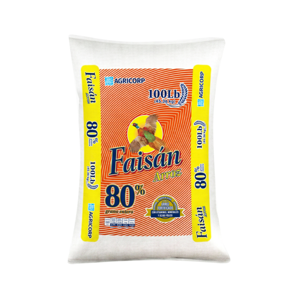 FA80-100lb Arroz Faisán 80/20 – Quintal 100 lb