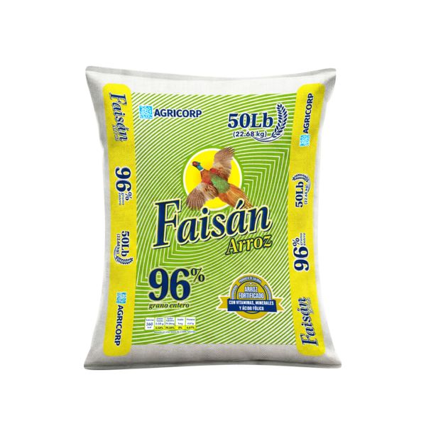 FA96-50lb Arroz Faisán 94/4 Medio Quintal 50 lb